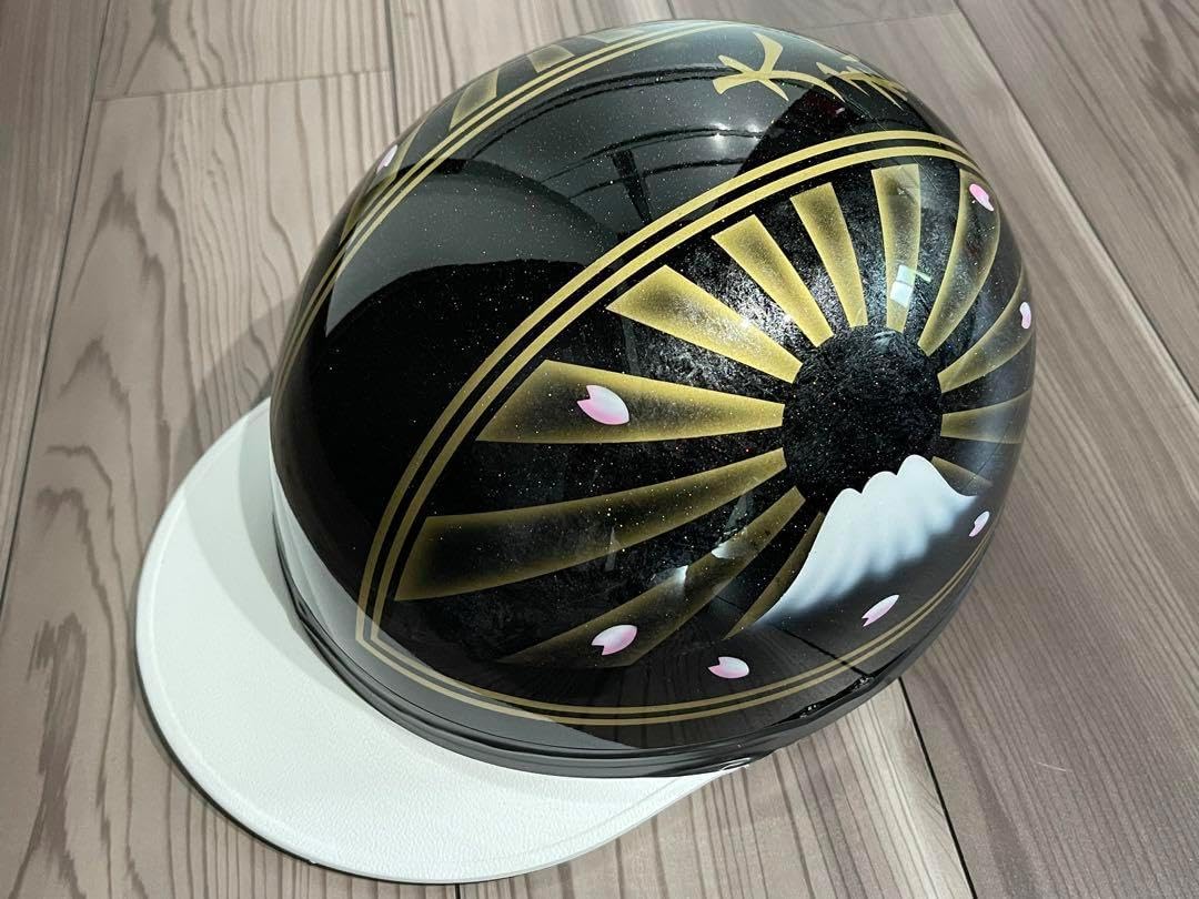 ダルマ 富士日章 コルク半 ヘルメット 三段シート ロケットカウル ハート 富士日章 コルク半 ヘルメット 三段シート ロケット